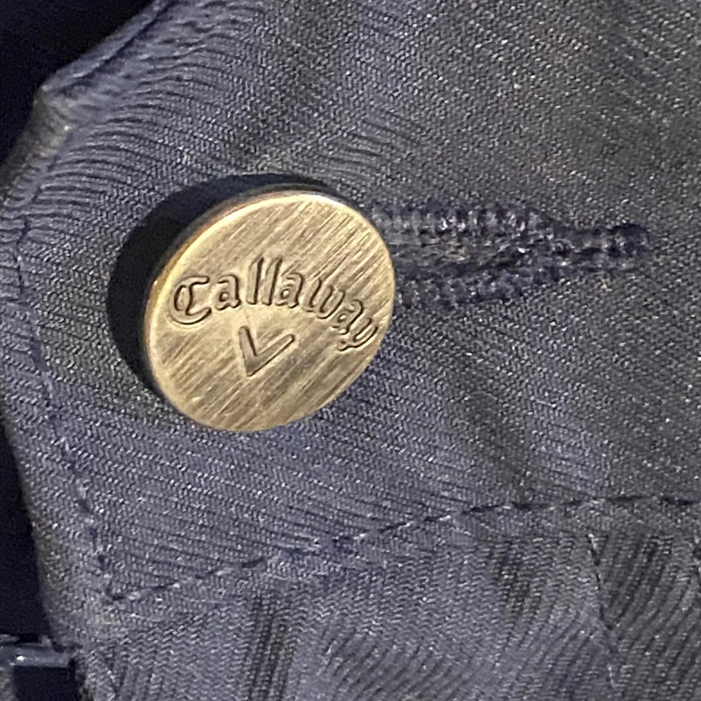 Callaway Golf Shorts Mens 40 Navy Blue Excellent Performance Flat Front Cargo - Picture 2 of 10